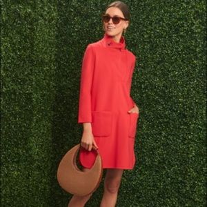 Tuckernuck Poppy Red Ponte Emerson Dress